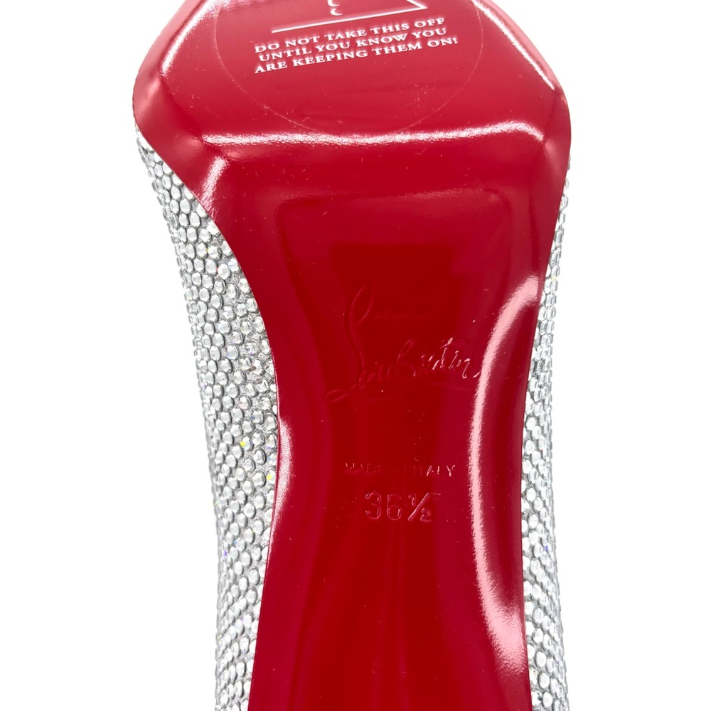 NIB Christian Louboutin Astrilarge Strass Booty 85 Pointed Toe Boots 36.5 - Picture 10 of 10